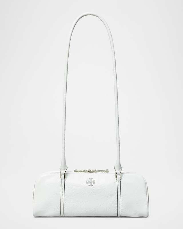 Micro Crinkled Leather Shoulder Bag